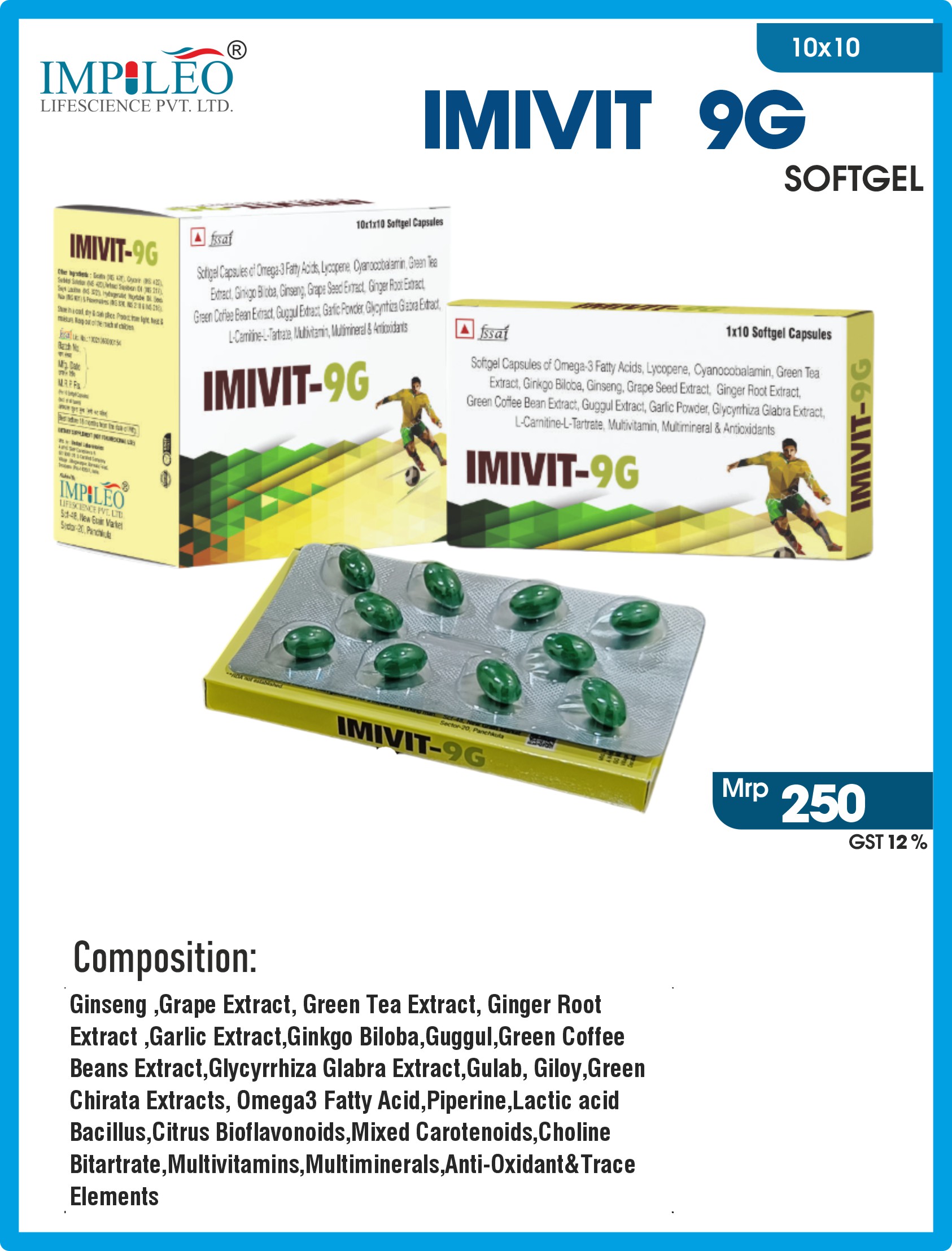 Enhancing Health with IMIVIT 9G Softgel Capsules: Trusted Production Partners through PCD Pharma Franchise in India